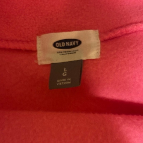 Pink old navy fleece jacket - Picture 2 of 4